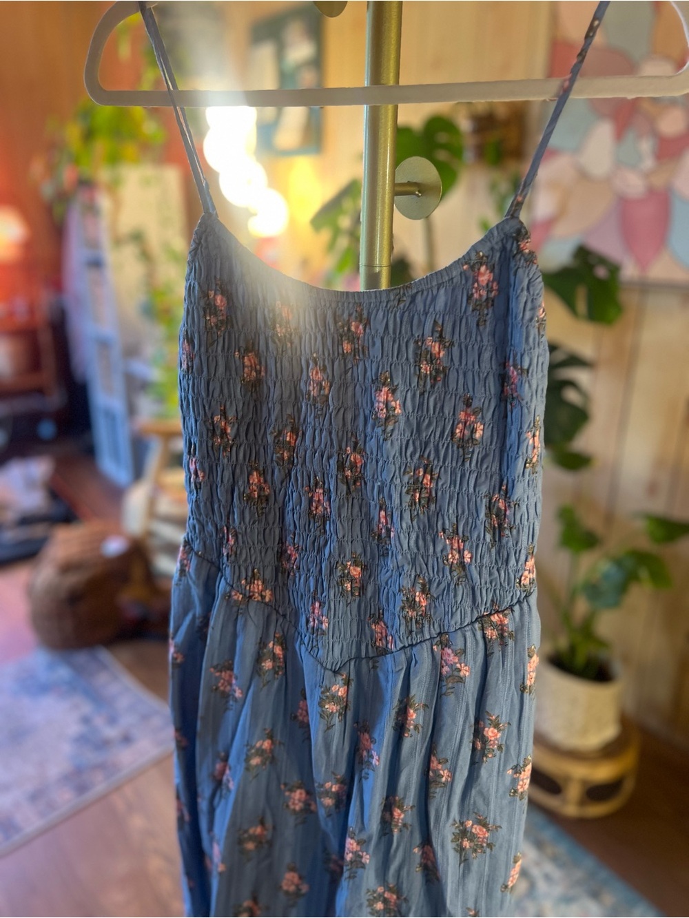American Eagle AE Bella Midi Floral Dress - Picture 7 of 10